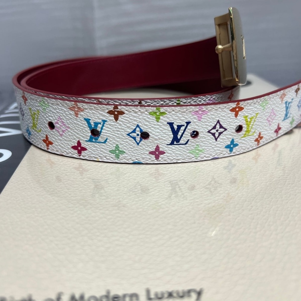 Louis Vuitton Multicolor REVERSIBLE Belt Size 90/36 - Picture 10 of 11